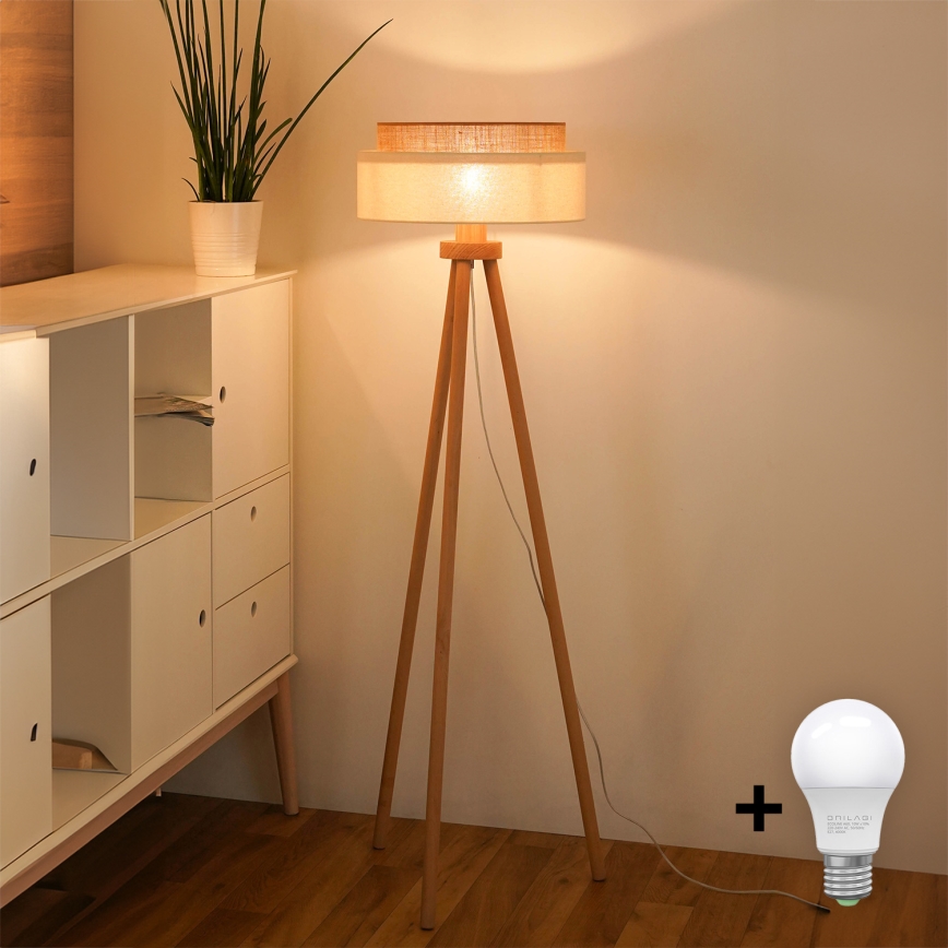 Brilagi - Світлодіодний торшер BOHO STYLE 1xE27/15W/230V