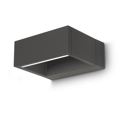 Brilagi - Вуличний світлодіодний настінний світильник RAGUSA LED/7W/230V 3000/4000/6000K антрацит IP54