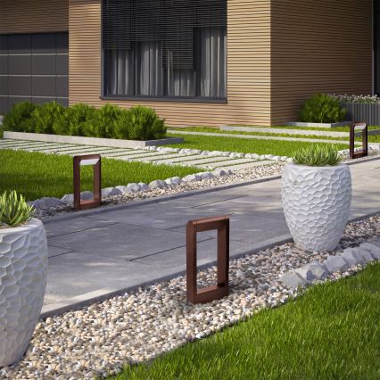 Брілагі - світлодіодний вуличний світильник КРОТОНЕ, 7 Вт/230 В, коричневий, IP54, 30 см