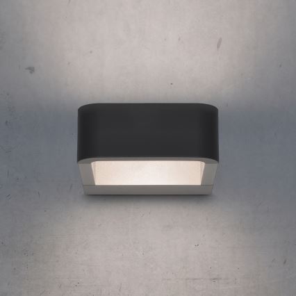 Brilagi - Вуличний світлодіодний настінний світильник BARI LED/7W/230V 3000/4000/6000K антрацит IP54