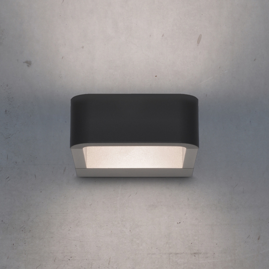 Brilagi - Вуличний світлодіодний настінний світильник BARI LED/7W/230V 3000/4000/6000K антрацит IP54