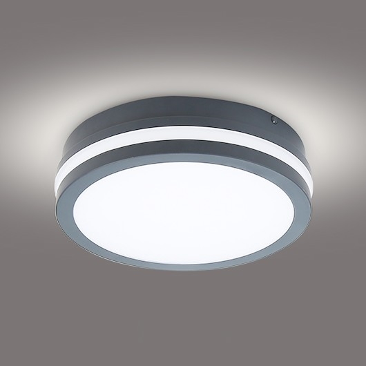 Brilagi - Світлодіодний вуличний світильник BENE LED/18W/230V діаметр 22 см антрацит IP54