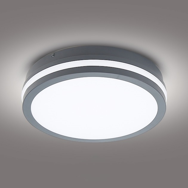 Brilagi - Світлодіодний вуличний світильник BENE LED/24W/230V діаметр 26 см антрацит IP54