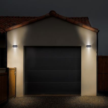 Brilagi - Вуличний світлодіодний настінний світильник RAGUSA LED/7W/230V 3000/4000/6000K антрацит IP54