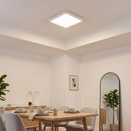 Brilagi - димований стельовий світильник ESTELA SQUARE LED/36Вт/230В 3000-6500К 31x31 см білий + пульт дистанційного керування