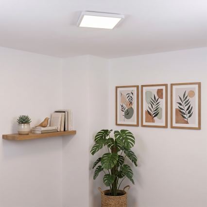 Brilagi - димований стельовий світильник ESTELA SQUARE LED/36Вт/230В 3000-6500К 31x31 см білий + пульт дистанційного керування