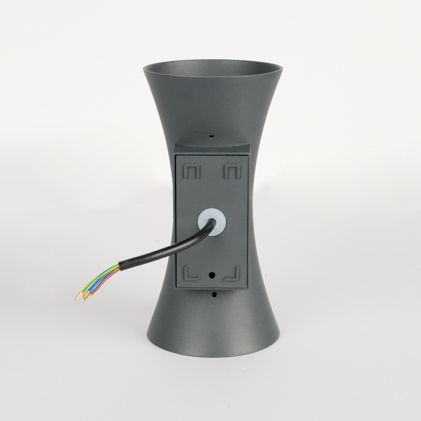 Брілагі - світлодіодний зовнішній настінний світильник БІКОН/10 Вт/230 В антрацит ІР44