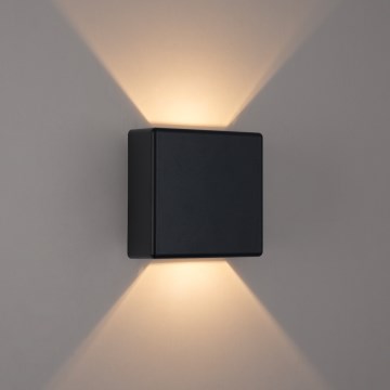 Brilagi - світлодіодний зовнішній настінний світильник DOUBLERAY LED/6W/230V чорний IP54