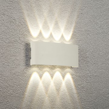 Brilagi - світлодіодний зовнішній настінний світильник FLAREBOX LED/8W/230V білий IP65