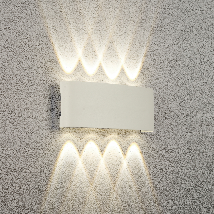 Brilagi - світлодіодний зовнішній настінний світильник FLAREBOX LED/8W/230V білий IP65