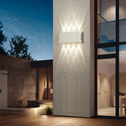 Brilagi - світлодіодний зовнішній настінний світильник FLAREBOX LED/8W/230V білий IP65