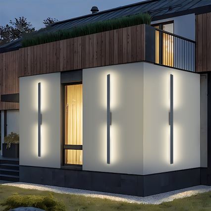 Brilagi - LED зовнішній настінний світильник LUNA LED/30W/230V 3000K IP65 150 см антрацит CRI 90