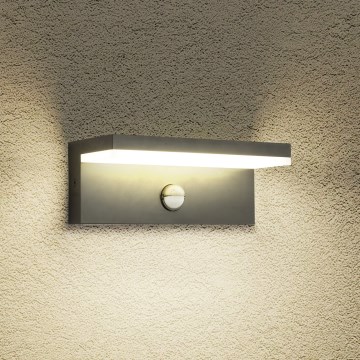 Brilagi - світлодіодний зовнішній настінний світильник з датчиком TESSI LED/10W/230V антрацит IP54