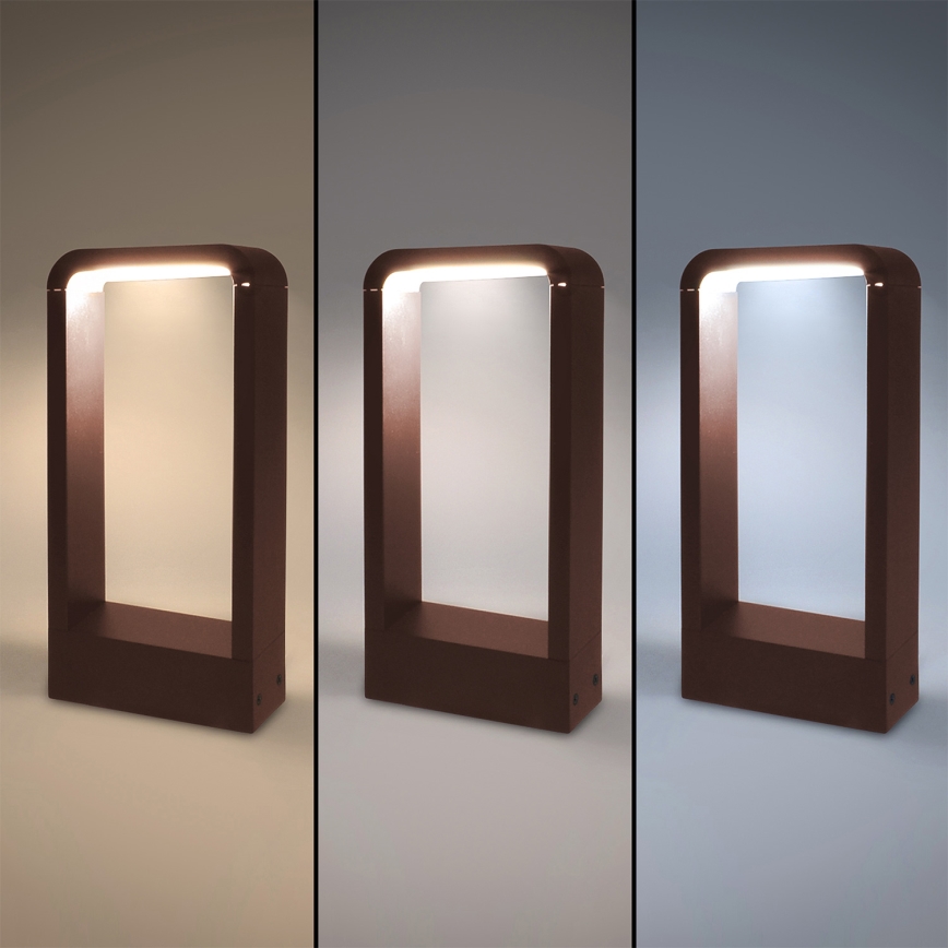 Brilagi - Світлодіодний зовнішній світильник BARI LED/7W/230V 3000/4000/6000K коричневий IP54 30 см