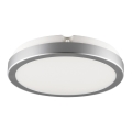 Brilagi - Світлодіодний стельовий світильник для ванної кімнати PERA 18W/230V діаметр 22 см IP65 срібний