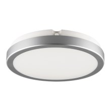 Brilagi - Світлодіодний стельовий світильник для ванної кімнати PERA 18W/230V діаметр 22 см IP65 срібний