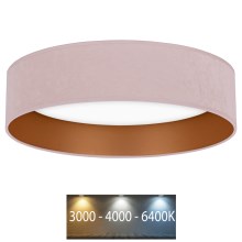 Brilagi - Світлодіодний стельовий світильник VELVET LED/24W/230V 3000/4000/6400K рожевий/золотий
