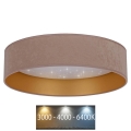 Brilagi - Світлодіодний стельовий світильник VELVET STAR LED/24W/230V діаметр 40 см  бежевий/золотий
