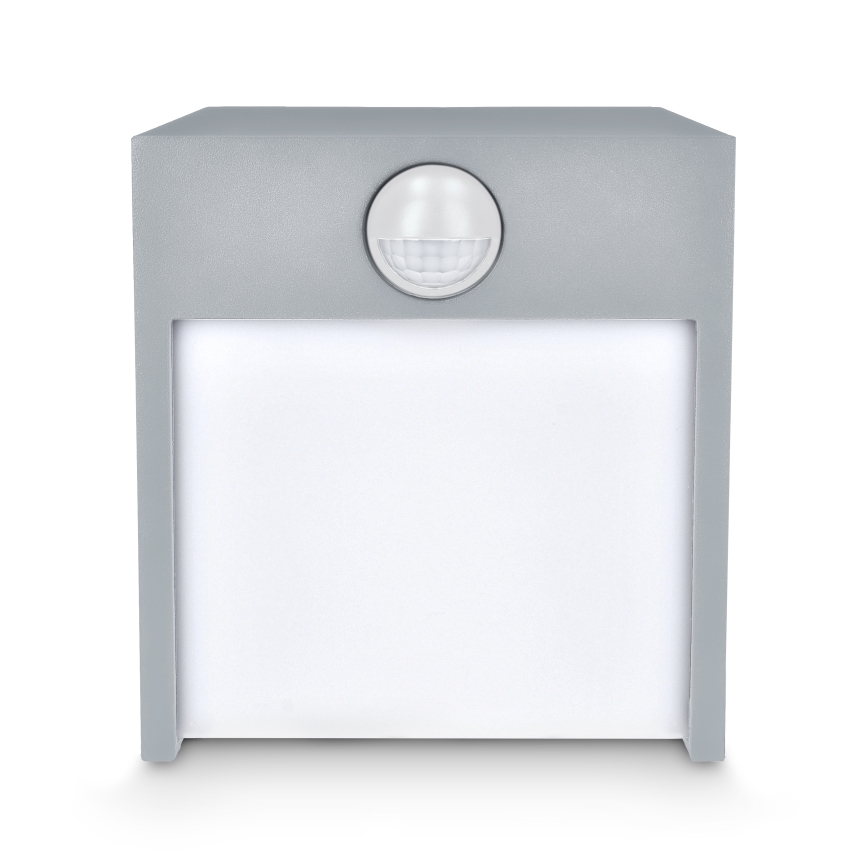Brilagi - Светильник уличный настенный с датчиком TERNI LED/12W/230V серый IP44