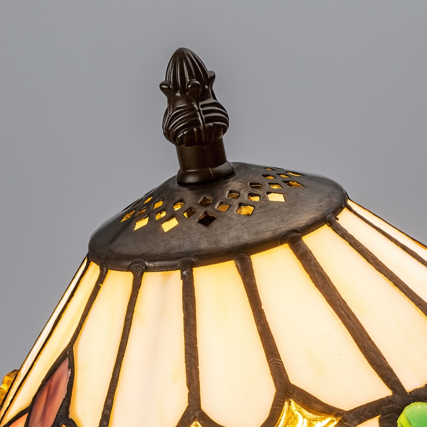 Брілагі - Тіффані вітражна настільна лампа ЛУІСА 1xE14/40W/230V