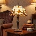Брілагі - Тіффані вітражна настільна лампа Мірабелла 1xE27/60W/230V