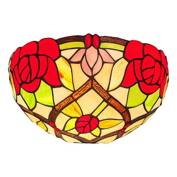 Брілагі - Тіффані вітражний настінний світильник ГАРЛАН 1xE14/40W/230V
