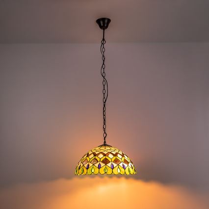 Brilagi - Tiffany вітражна люстра на ланцюзі MARGARET 2xE27/60W/230V