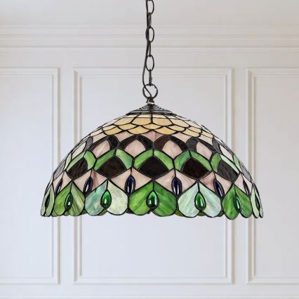 Brilagi - Tiffany вітражна люстра на ланцюзі MARGARET 2xE27/60W/230V