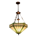 BRILAGI - Tiffany вітражна люстра на ланцюжку EMERALD 3xE27/60W/230V діам. 50 см