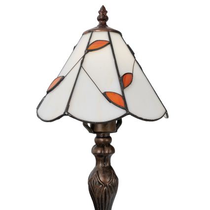 Brilagi - Tiffany вітражна настільна лампа FOLIA 1xE27/60W/230V