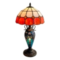 Brilagi - Tiffany вітражна настільна лампа SIENNA 1xE27/60W/230V + 1xE14/40W