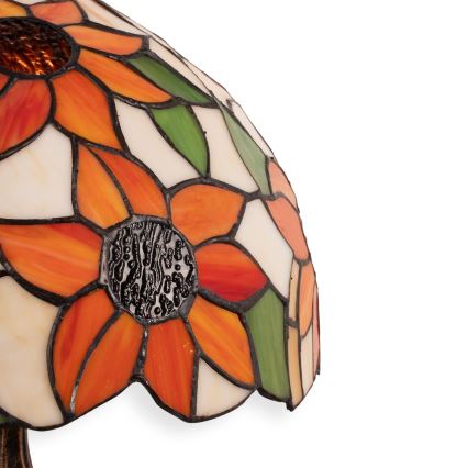 BRILAGI - Tiffany вітражна настільна лампа SUNFLOWER 1xE27/60W/230V