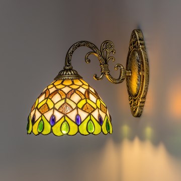 Brilagi - Tiffany вітражна настінна лампа MARGARET 1xE27/40W/230V
