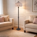 BRILAGI - Tiffany вітражна підлогова лампа DORAN 2xE27/60W/230V