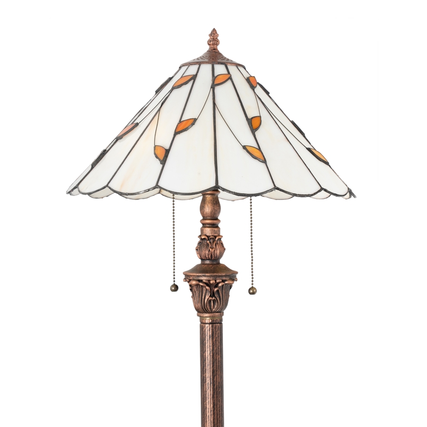 Brilagi - Tiffany вітражна підлогова лампа FOLIA 2xE27/60W/230V