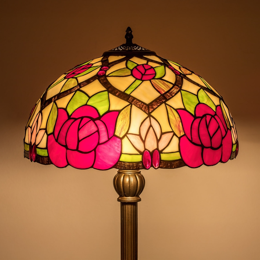 Brilagi - Tiffany вітражна підлогова лампа GARLAN 2xE27/60W/230V