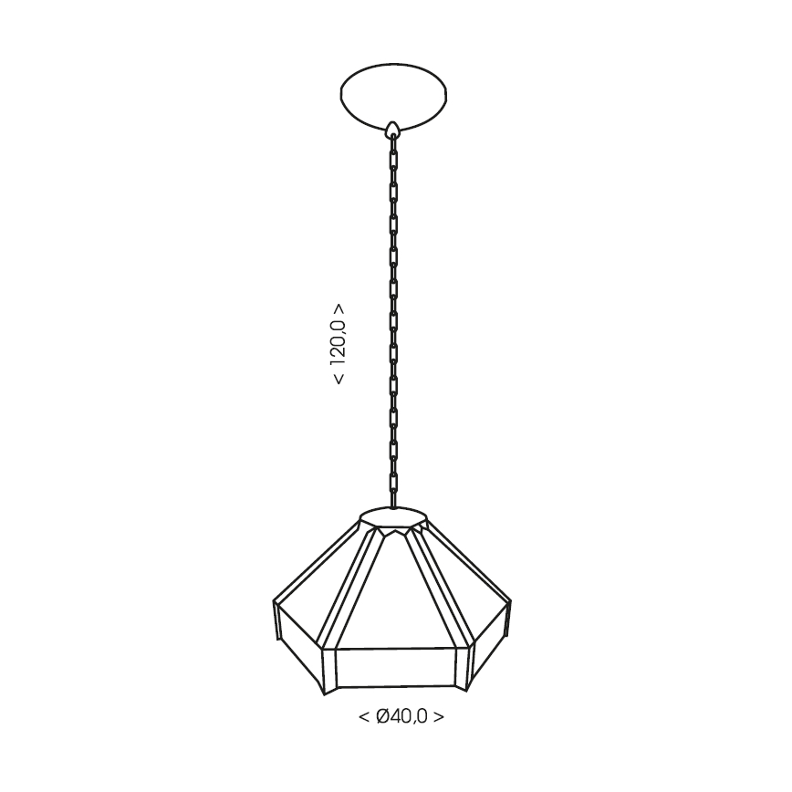 BRILAGI - Tiffany витражная люстра на цепи EMERALD 1xE27/60W/230V диам. 40 см