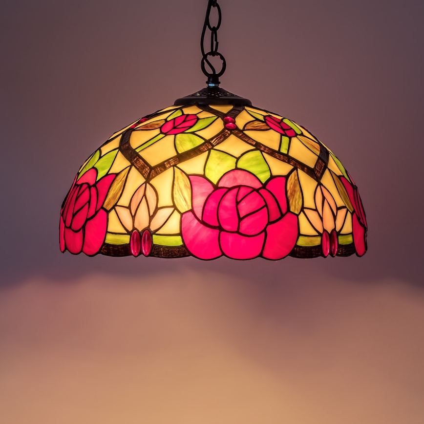 Brilagi - Tiffany витражная люстра на цепи GARLAN 2xE27/60W/230V