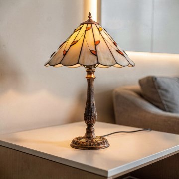 BRILAGI - Tiffany витражная настольная лампа FOLIA 1xE27/60W/230V