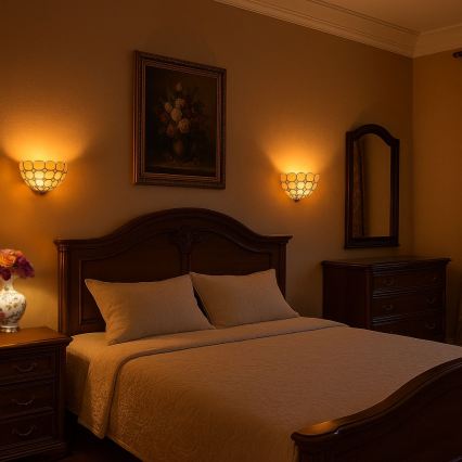 Brilagi - Tiffany вітражний настінний світильник DORAN 1xE14/40W/230V