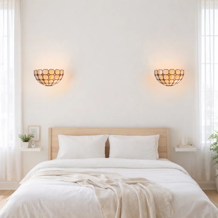 Brilagi - Tiffany вітражний настінний світильник DORAN 1xE14/40W/230V