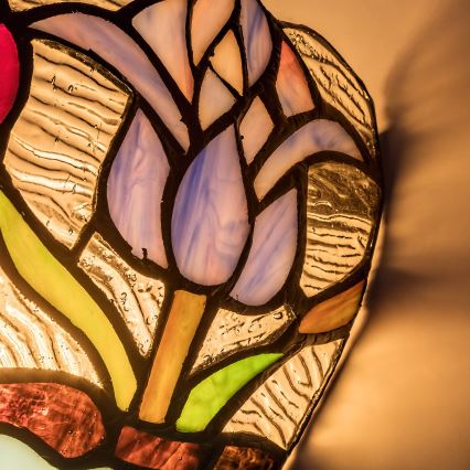 Brilagi - Tiffany вітражний настінний світильник LORAS 1xE14/40W/230V