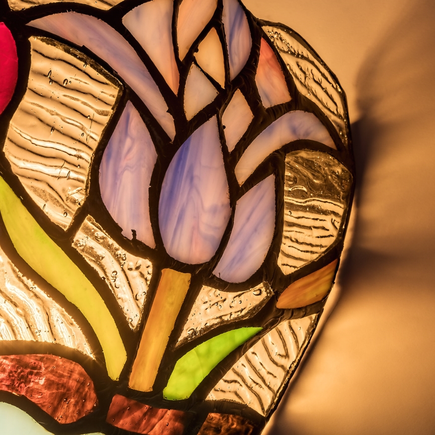 Brilagi - Tiffany вітражний настінний світильник LORAS 1xE14/40W/230V