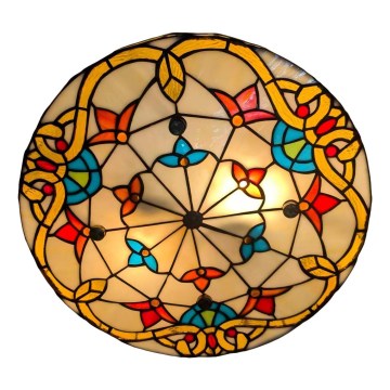 Brilagi - Tiffany вітражний стельовий світильник MIRABELLA 3xE27/60W/230V діам. 40 см