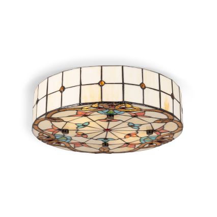 Brilagi - Tiffany вітражний стельовий світильник MIRABELLA 3xE27/60W/230V діам. 40 см