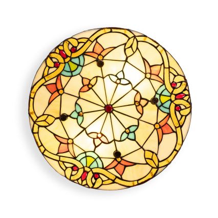 Brilagi - Tiffany вітражний стельовий світильник MIRABELLA 3xE27/60W/230V діам. 40 см