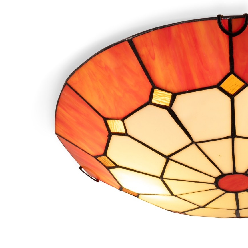 Brilagi - Tiffany-вітражний стельовий світильник SIENNA 2xE27/60W/230V діам. 40 см