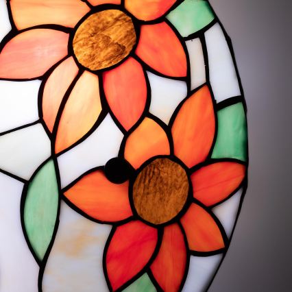 Brilagi - Tiffany вітражний стельовий світильник SUNFLOWER 3xE27/60W/230V діам. 40 см