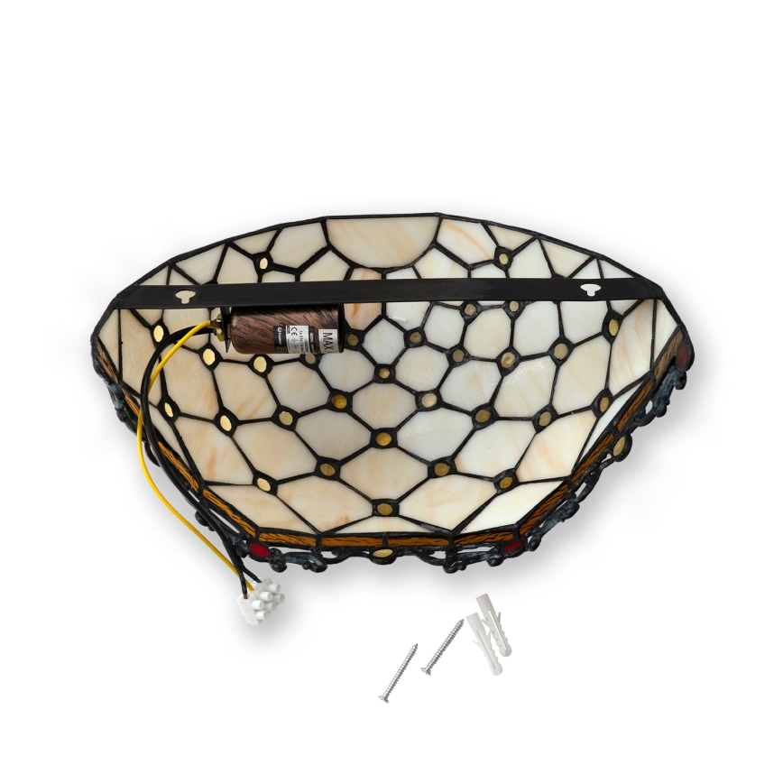 BRILAGI - Tiffany витражный настенный светильник IVORY 1xE14/40W/230V
