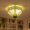 BRILAGI - Tiffany витражный потолочный светильник EMERALD 2xE27/60W/230V Ø 40 см